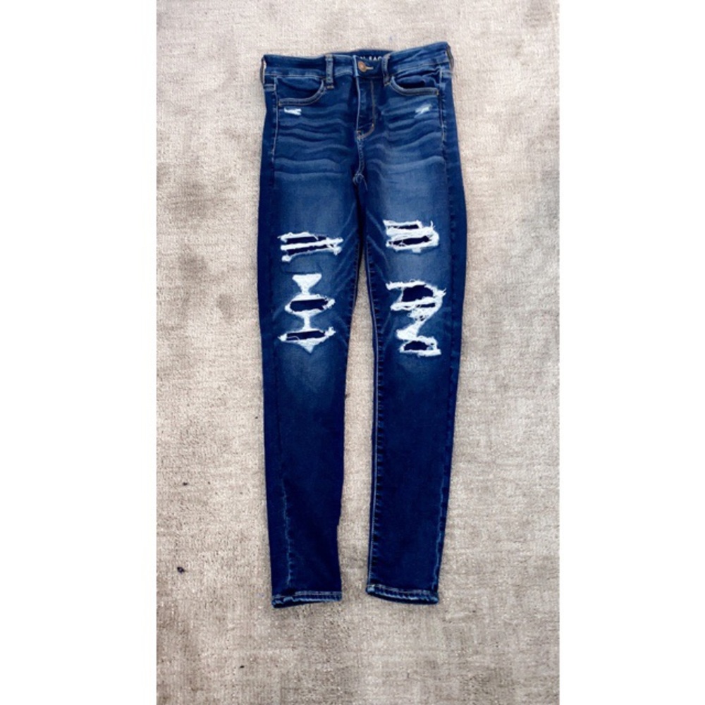 American Eagle Ripped Next Level Stretch Jeans